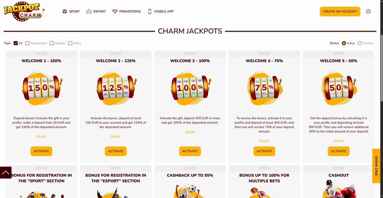 Jackpotcharm Casino Casino